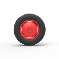 Rear wheel of Small block Pulling tractor 1:25 - Thumbnail 5