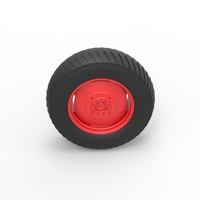 Rear wheel of Small block Pulling tractor 1:25 - Thumbnail 6