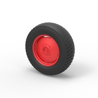 Rear wheel of Small block Pulling tractor 1:25 - Thumbnail 7