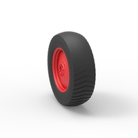 Rear wheel of Small block Pulling tractor 1:25 - Thumbnail 8