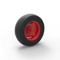 Rear wheel of Small block Pulling tractor 1:25 - Thumbnail 9