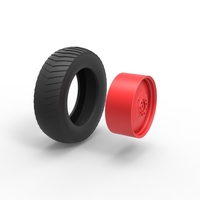 Rear wheel of Small block Pulling tractor 1:25 - Thumbnail 10