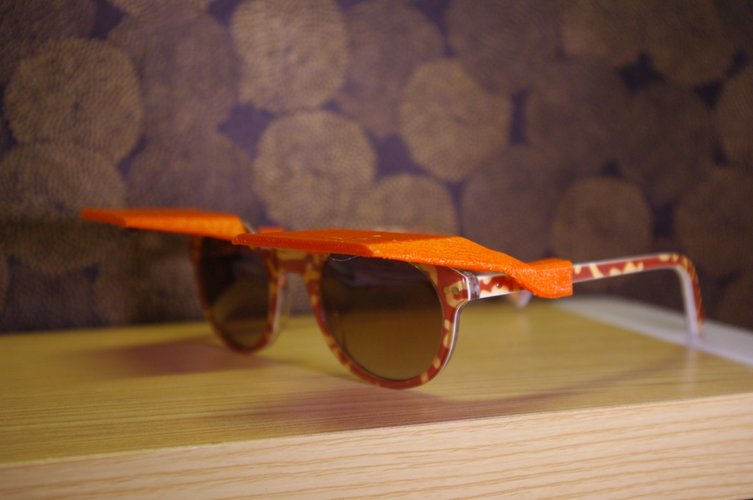 Sun Shades - Clip on Shades for Sunglasses 3D Print 54806