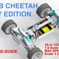 Small V1 RC CAR JLB CHEETAH DIY EDITION PREMIUM 3D Printing 548074