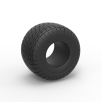 Monster Jam tire 33 Scale 1:25 - Thumbnail 1