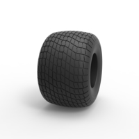 Monster Jam tire 33 Scale 1:25 - Thumbnail 3