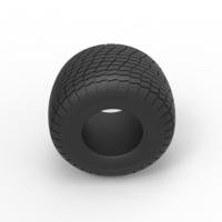 Monster Jam tire 33 Scale 1:25 - Thumbnail 6