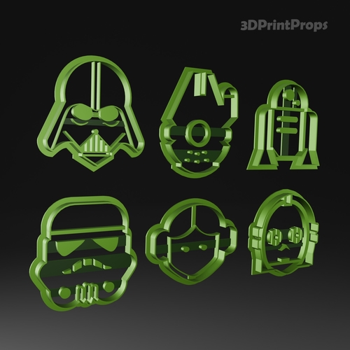 Star Wars Cookie Cutters set 3D Print 548499
