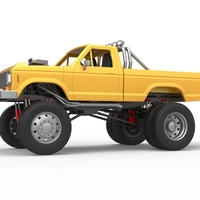 Monster Truck with semi truck wheels 1:25 - Thumbnail 2