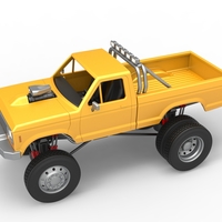 Monster Truck with semi truck wheels 1:25 - Thumbnail 3