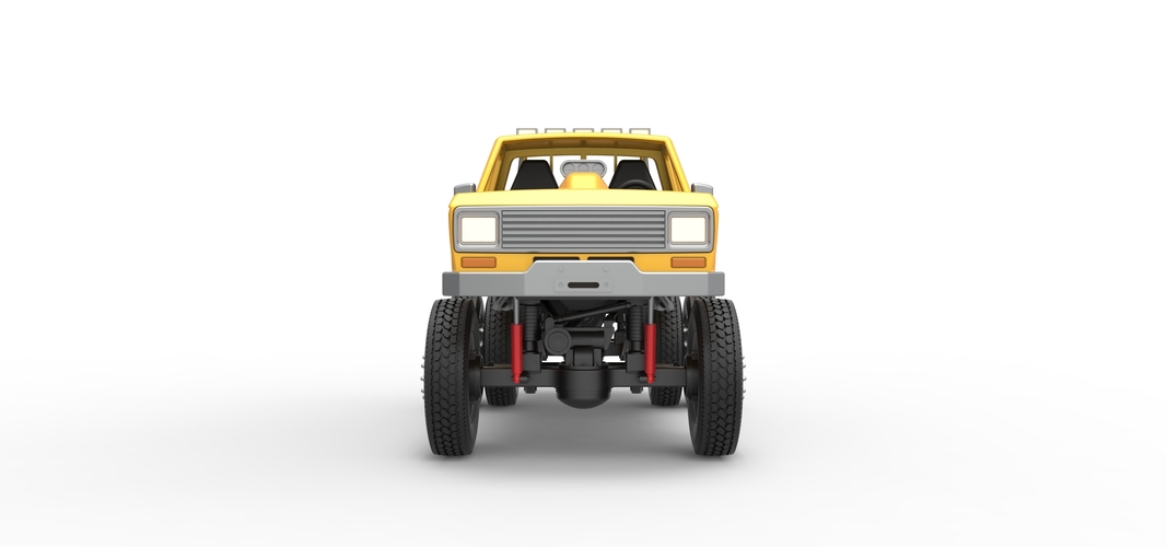 Monster Truck with semi truck wheels 1:25 3D Print 548518