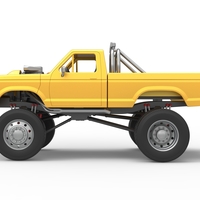 Monster Truck with semi truck wheels 1:25 - Thumbnail 9