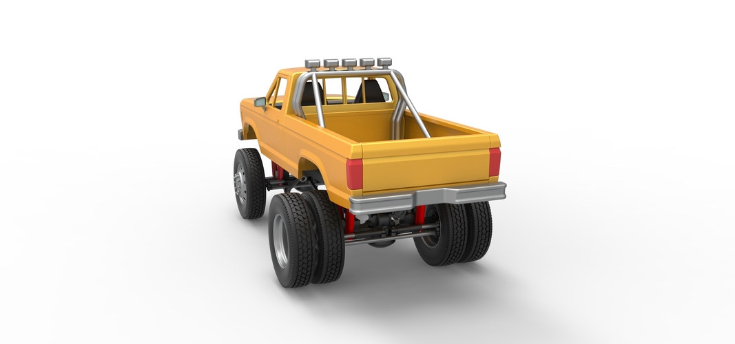 Monster Truck with semi truck wheels 1:25 3D Print 548525