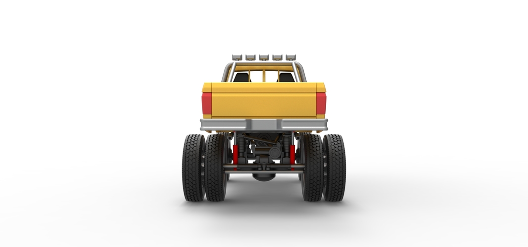 Monster Truck with semi truck wheels 1:25 3D Print 548527