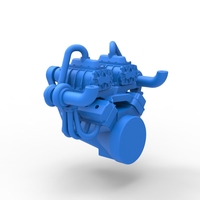 Twin turbo supercharged V8 Engine V6 Scale 1:25 - Thumbnail 8