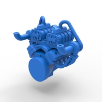 Twin turbo supercharged V8 Engine V6 Scale 1:25 - Thumbnail 11