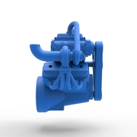 Twin turbo supercharged V8 Engine V6 Scale 1:25 - Thumbnail 12