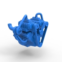 Twin turbo supercharged V8 Engine V6 Scale 1:25 - Thumbnail 13