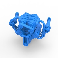 Twin turbo supercharged V8 Engine V7 Scale 1:25 - Thumbnail 3