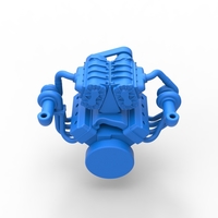 Twin turbo supercharged V8 Engine V7 Scale 1:25 - Thumbnail 12