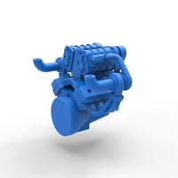 Twin turbo supercharged V8 Engine V7 Scale 1:25 - Thumbnail 13