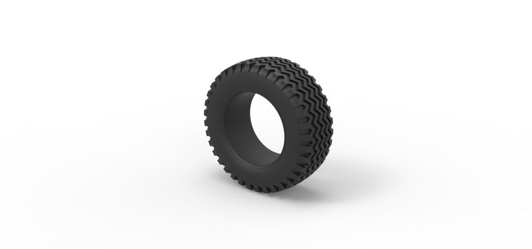 Offroad tire 130 Scale 1:25 3D Print 548652