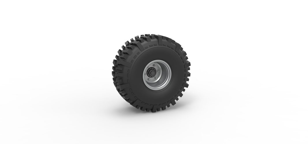 Wheel from Wheel Standing Mega Truck 1:25 3D Print 548738