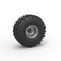 Small Wheel from Wheel Standing Mega Truck 1:25 3D Printing 548738