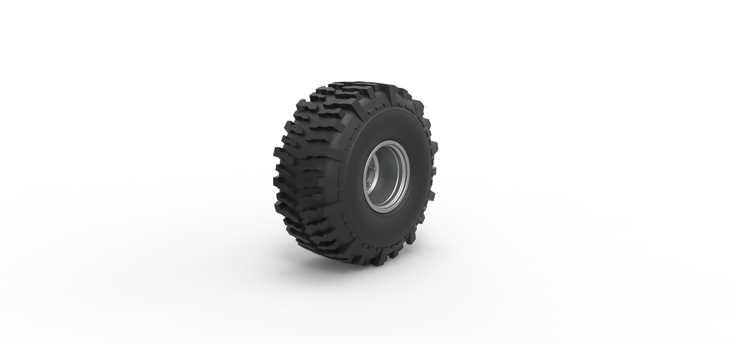 Wheel from Wheel Standing Mega Truck 1:25 3D Print 548739