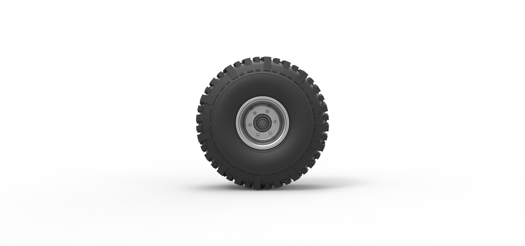 Wheel from Wheel Standing Mega Truck 1:25 3D Print 548742