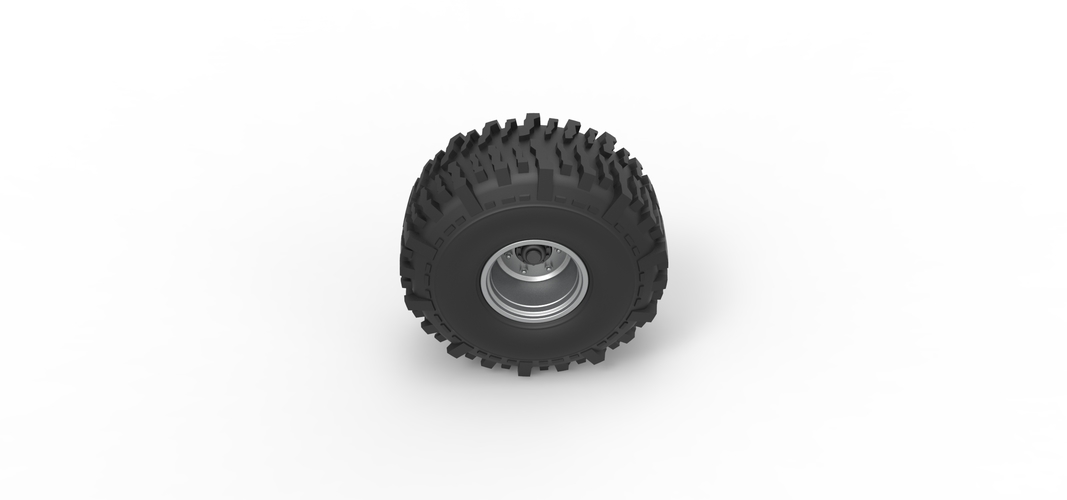 Wheel from Wheel Standing Mega Truck 1:25 3D Print 548743