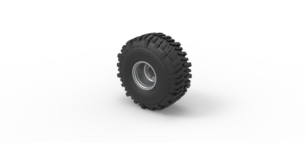 Wheel from Wheel Standing Mega Truck 1:25 3D Print 548744