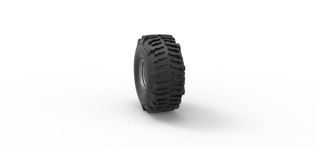 Wheel from Wheel Standing Mega Truck 1:25 3D Print 548745