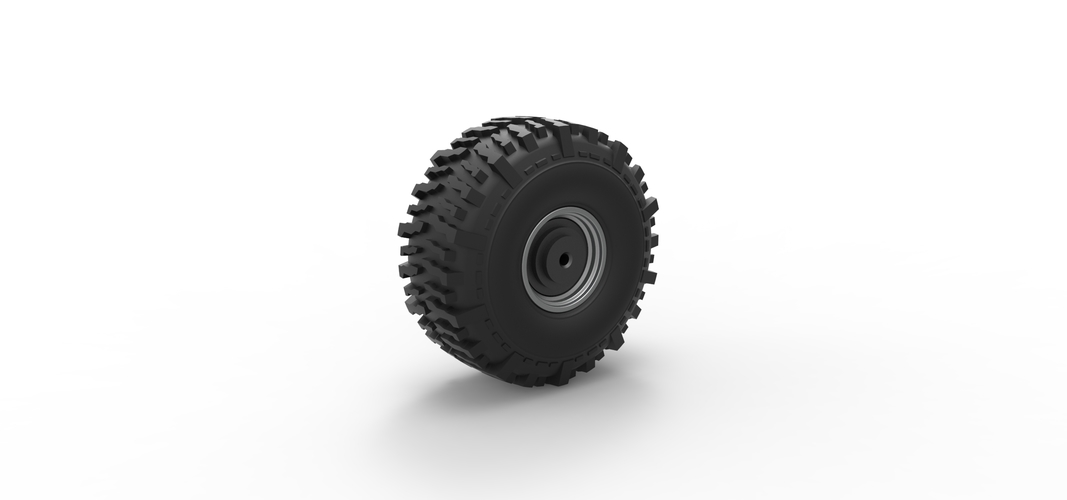 Wheel from Wheel Standing Mega Truck 1:25 3D Print 548746