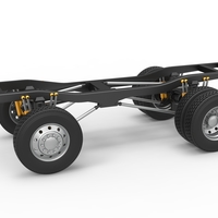 Chassis of Monster Truck with semi truck wheels 1:25 - Thumbnail 1