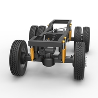 Chassis of Monster Truck with semi truck wheels 1:25 - Thumbnail 5