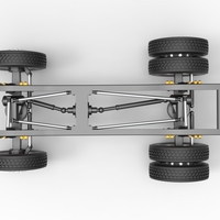 Chassis of Monster Truck with semi truck wheels 1:25 - Thumbnail 10