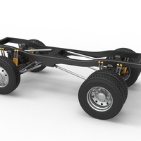 Chassis of Monster Truck with semi truck wheels 1:25 - Thumbnail 11