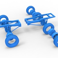 Chassis of Monster Truck with semi truck wheels 1:25 - Thumbnail 15