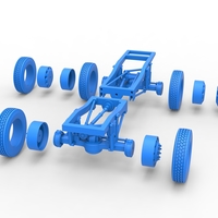 Chassis of Monster Truck with semi truck wheels 1:25 - Thumbnail 18