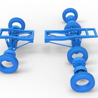 Chassis of Monster Truck with semi truck wheels 1:25 - Thumbnail 19