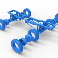 Chassis of Monster Truck with semi truck wheels 1:25 - Thumbnail 20