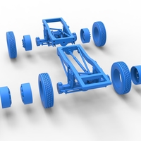 Chassis of Monster Truck with semi truck wheels 1:25 - Thumbnail 21