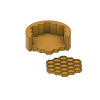HONEY CUP COASTER WITH CONTAINER - Thumbnail 1