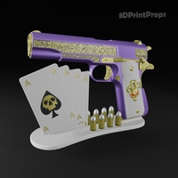 Joker colt Cosplay Gun Prop - Thumbnail 1