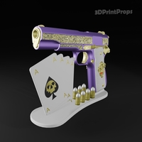 Joker colt Cosplay Gun Prop - Thumbnail 2