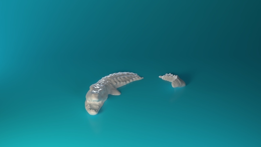 Swimming Crocodile  3D Print 548838