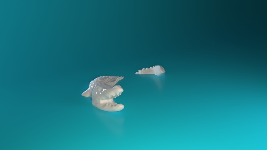 Swimming Crocodile  3D Print 548840