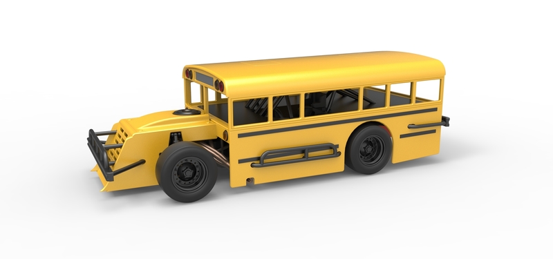 Outlaw Figure 8 Modified stock car as School bus 1:25