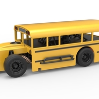 Outlaw Figure 8 Modified stock car as School bus 1:25 - Thumbnail 1